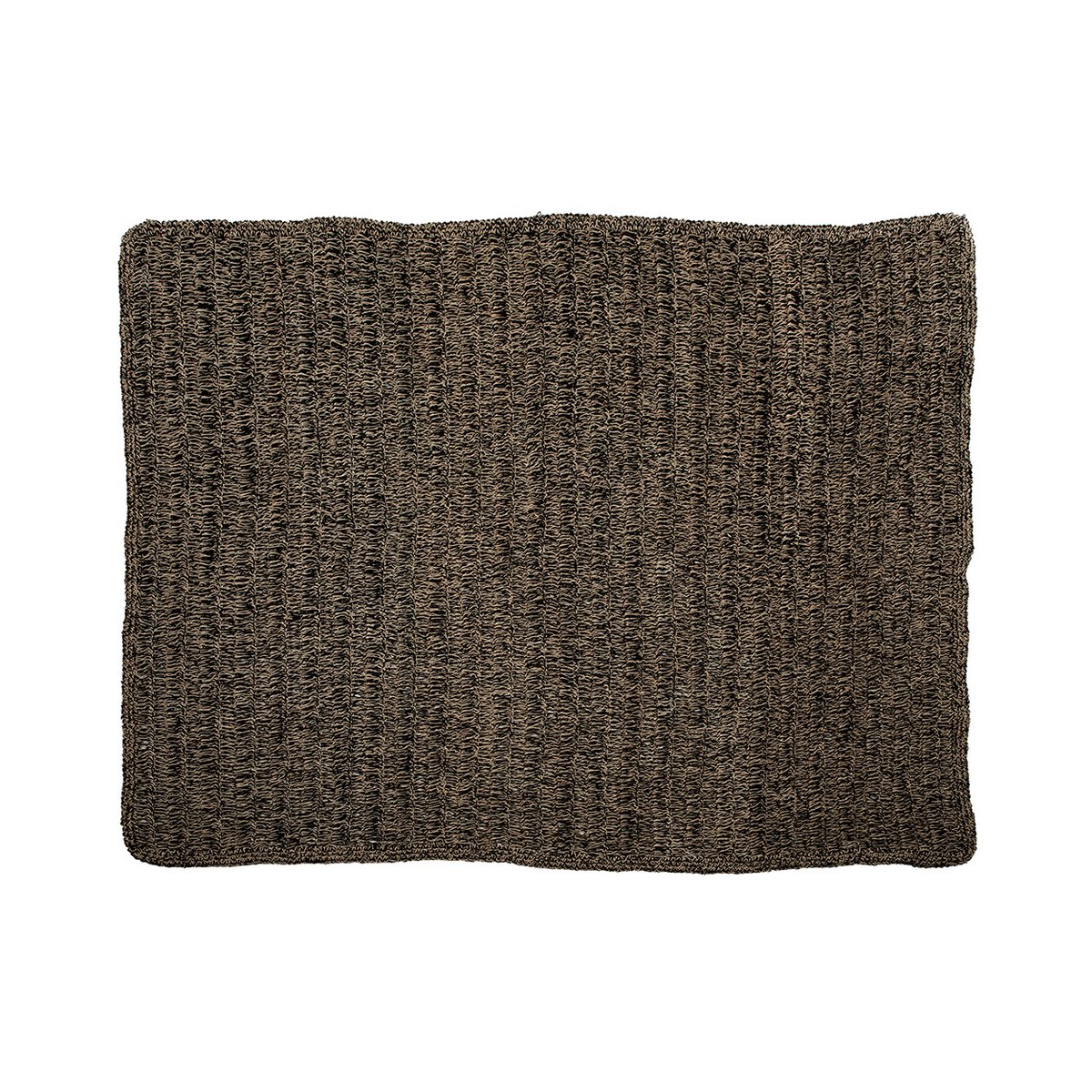 Seagrass rug 200 × 300 cm - natural black, woven in Indonesia
