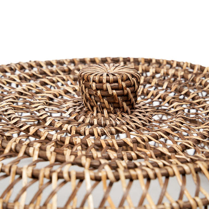 Rattan food cover, natural brown - M