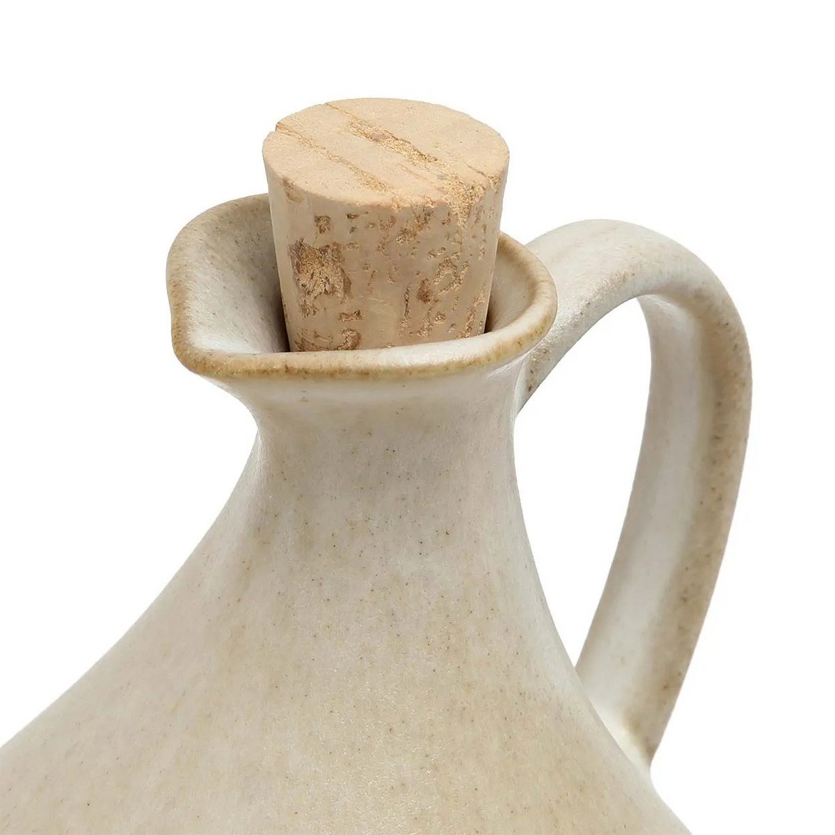 White stoneware olive oil bottle N°80 - Portugal