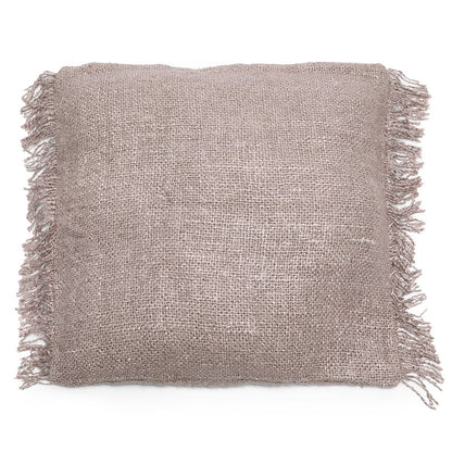 Cotton cushion cover, pearl grey – 60×60 cm