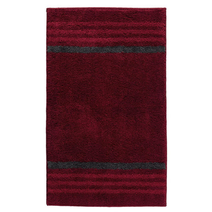 Lima akryl badeforlæg, 60×100 cm – rød & brun
