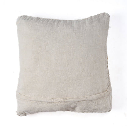 Linen cushion cover, white natural - 50×50 cm