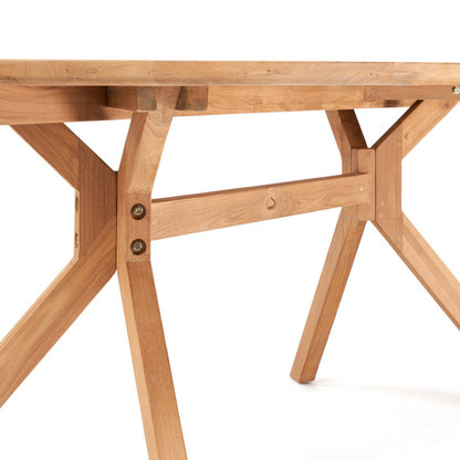 Teak dining table, oval, 225 cm - handmade