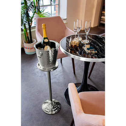 Champagne cooler with stand, stainless steel - 83 cm tall