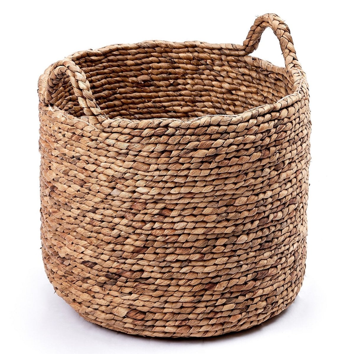 Water hyacinth basket Balai L – handwoven, 37 × 39 cm