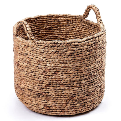 Water hyacinth basket Balai L – handwoven, 37 × 39 cm
