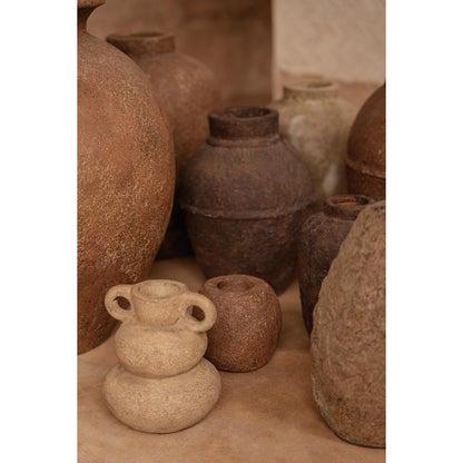 Terrakotta-Vase, Sand-Finish – S