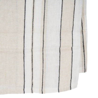 Linen tablecloth, striped, 150×300 cm