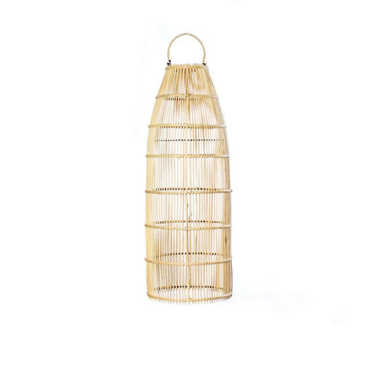 Pendellampe i rattan 62 cm – fiskeruseflet, natur