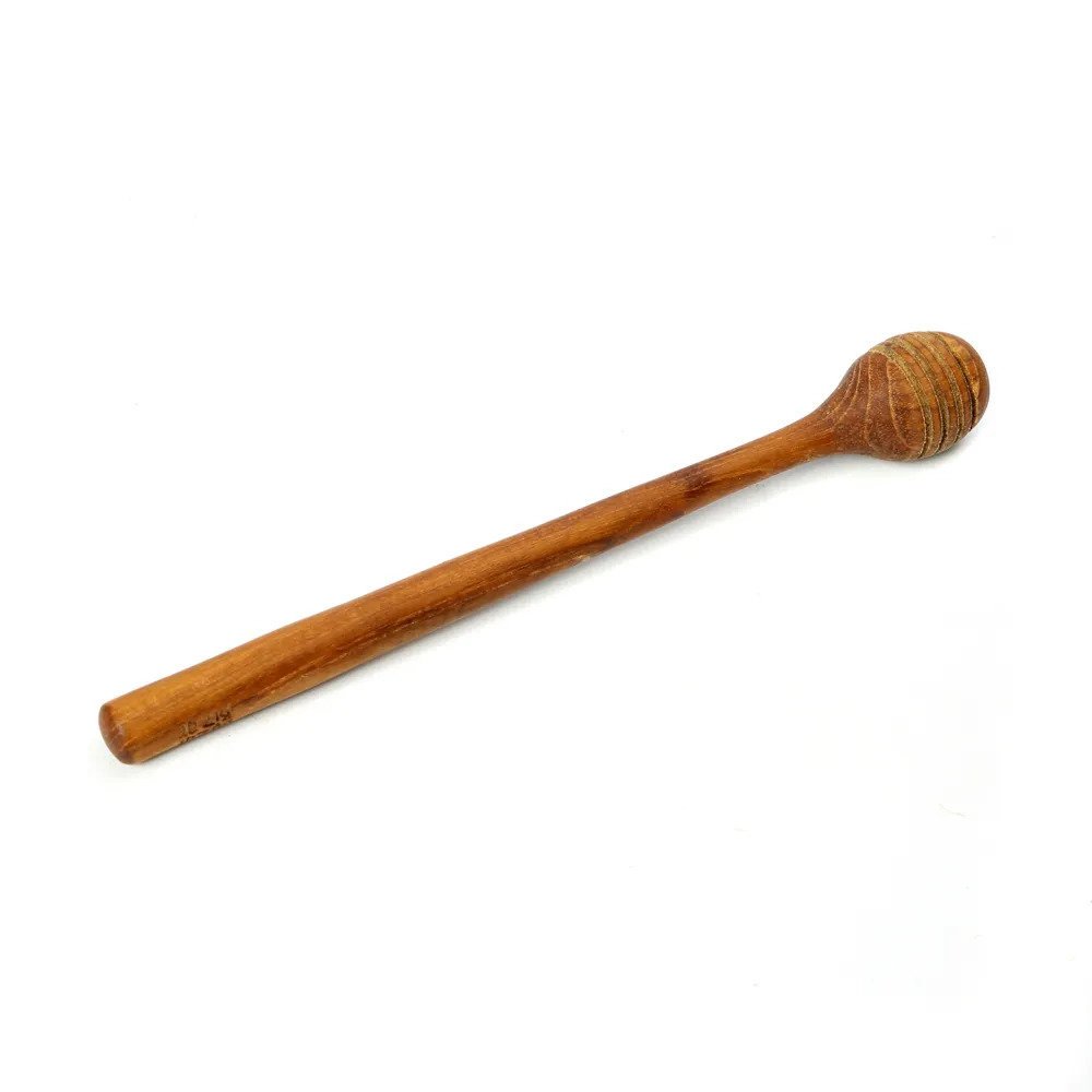 Teak honey roller - hand-carved