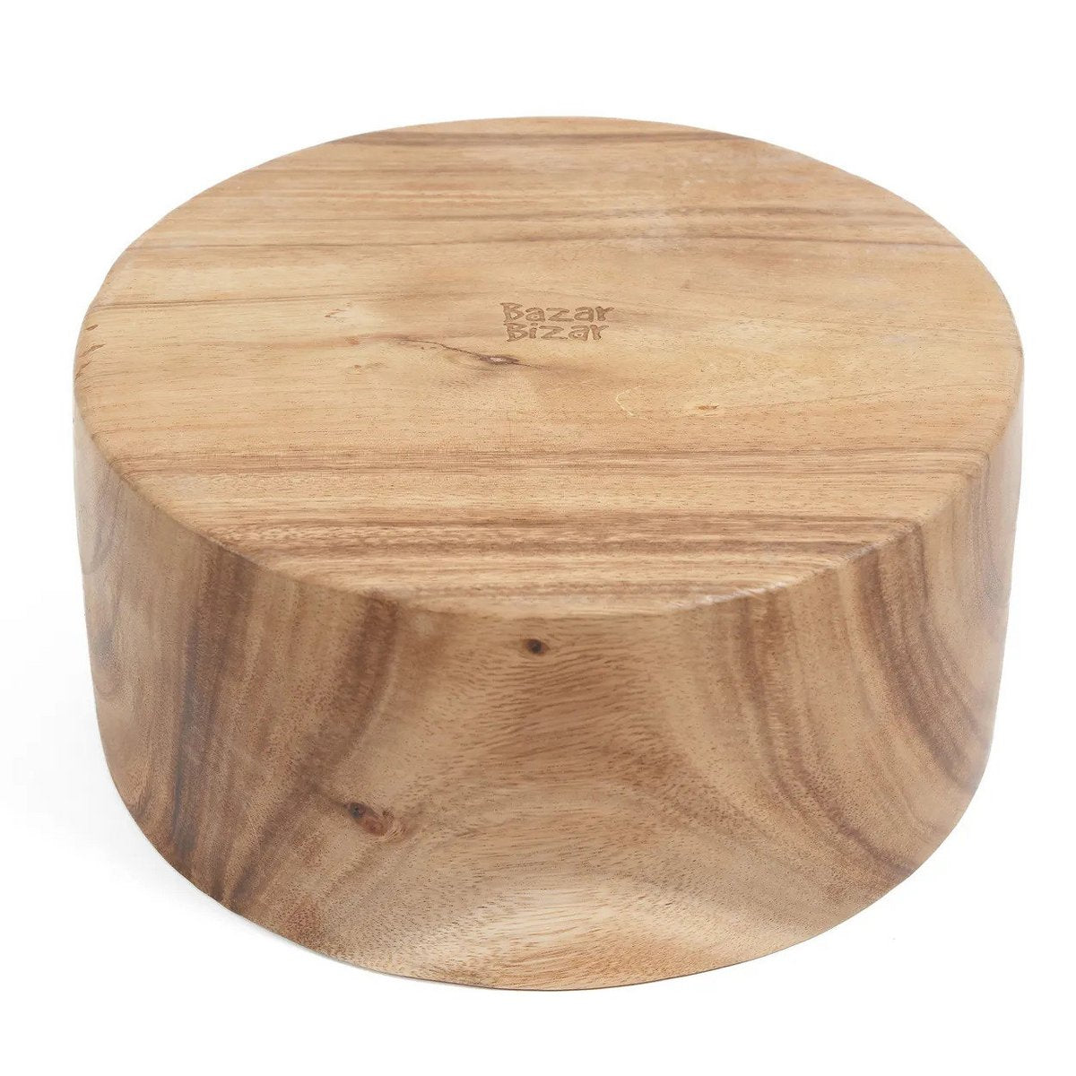 Suar wood salad bowl M, 20 cm – round natural wood