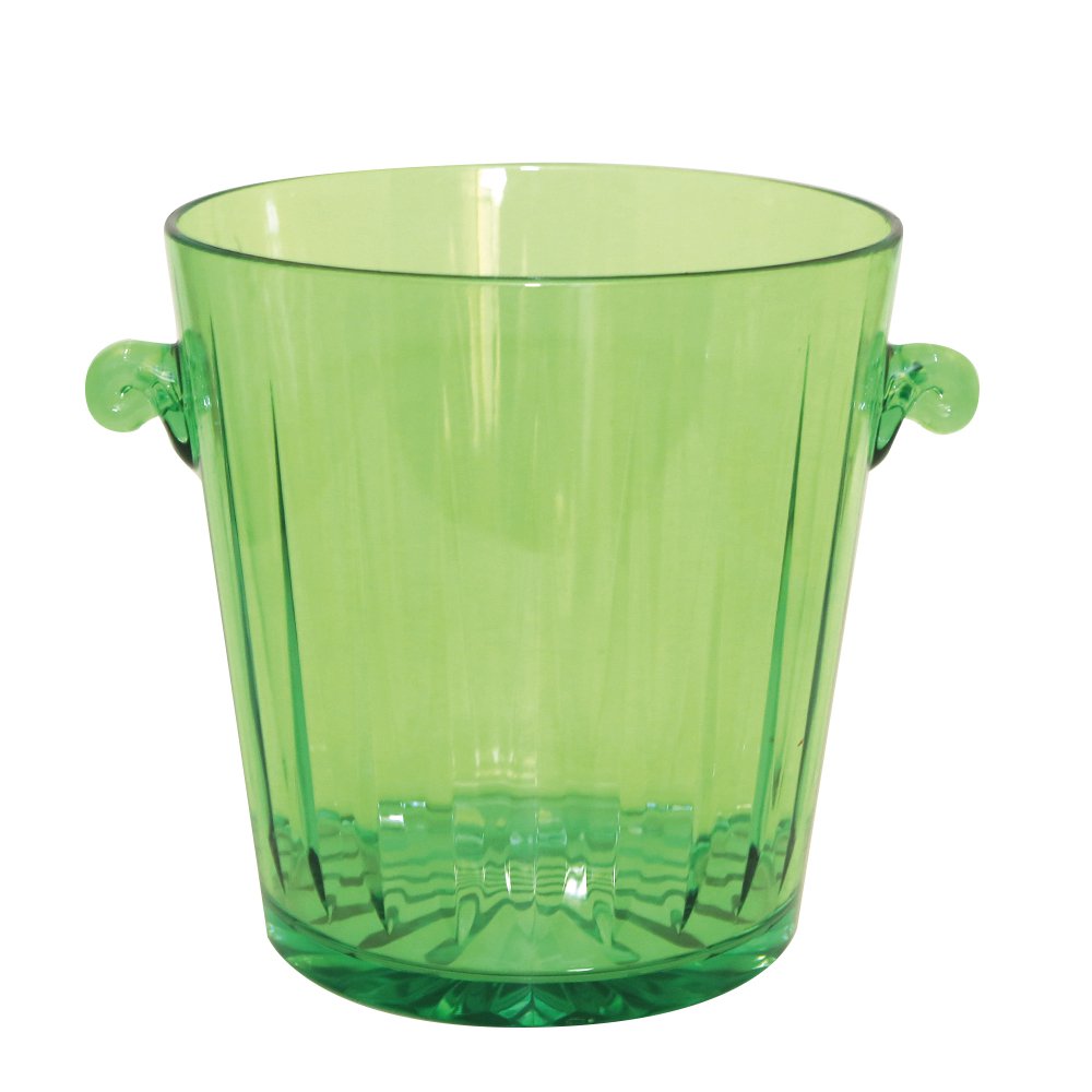 Champagnebowle i polycarbonat – grøn, 20,3 cm