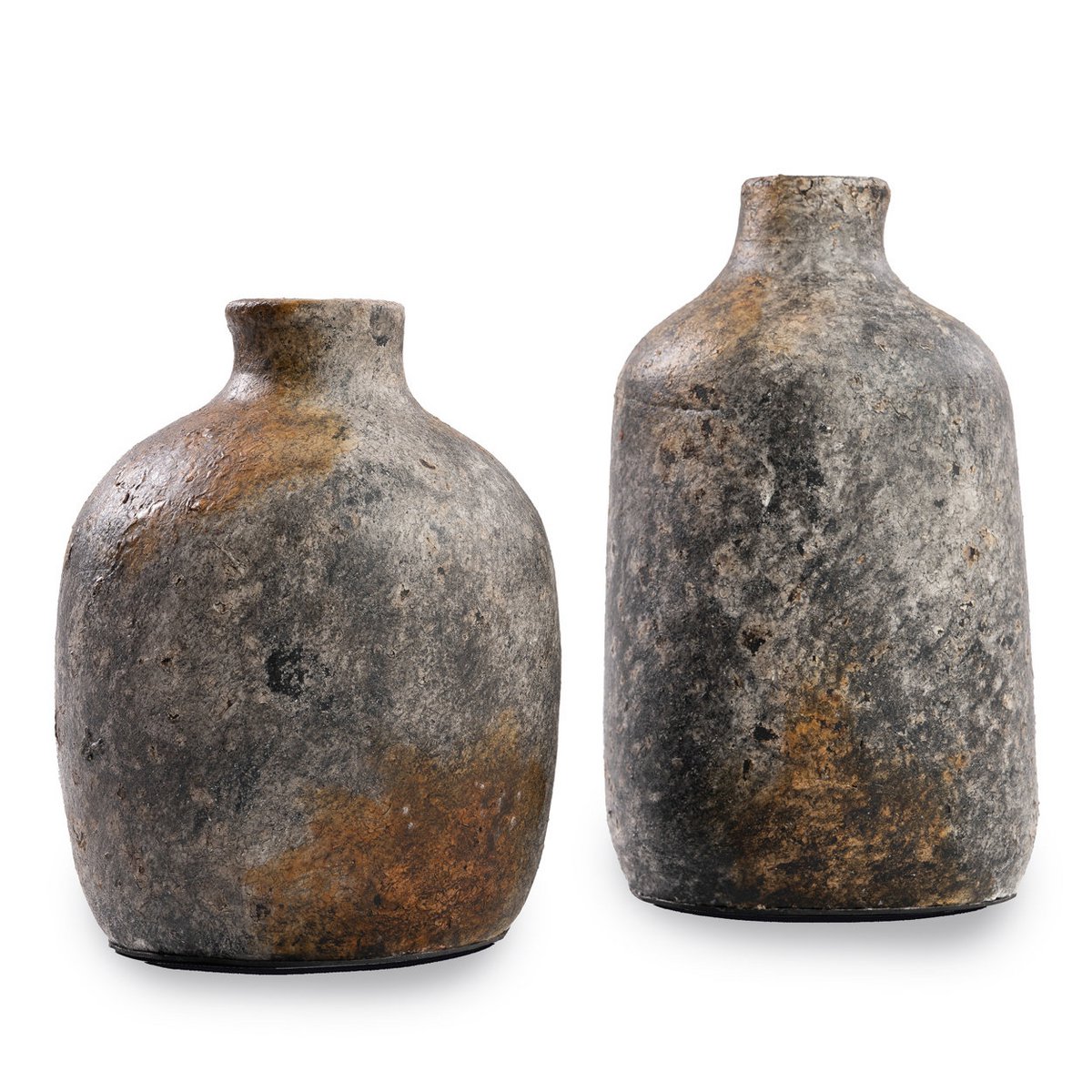 Terracotta cylindervase, stor - antik grå