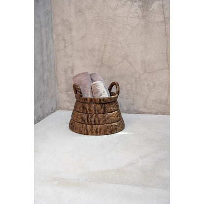 Palmblatt Rundkorb 42 × 33 cm - natur