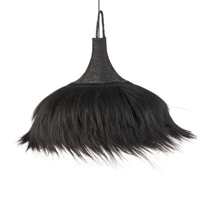 Black glass pendant light XL - The Makiki