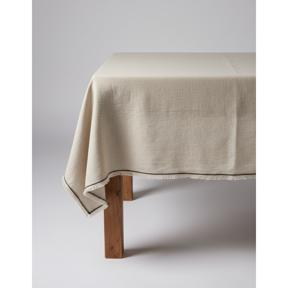 Linen tablecloth, natural – 150×250 cm