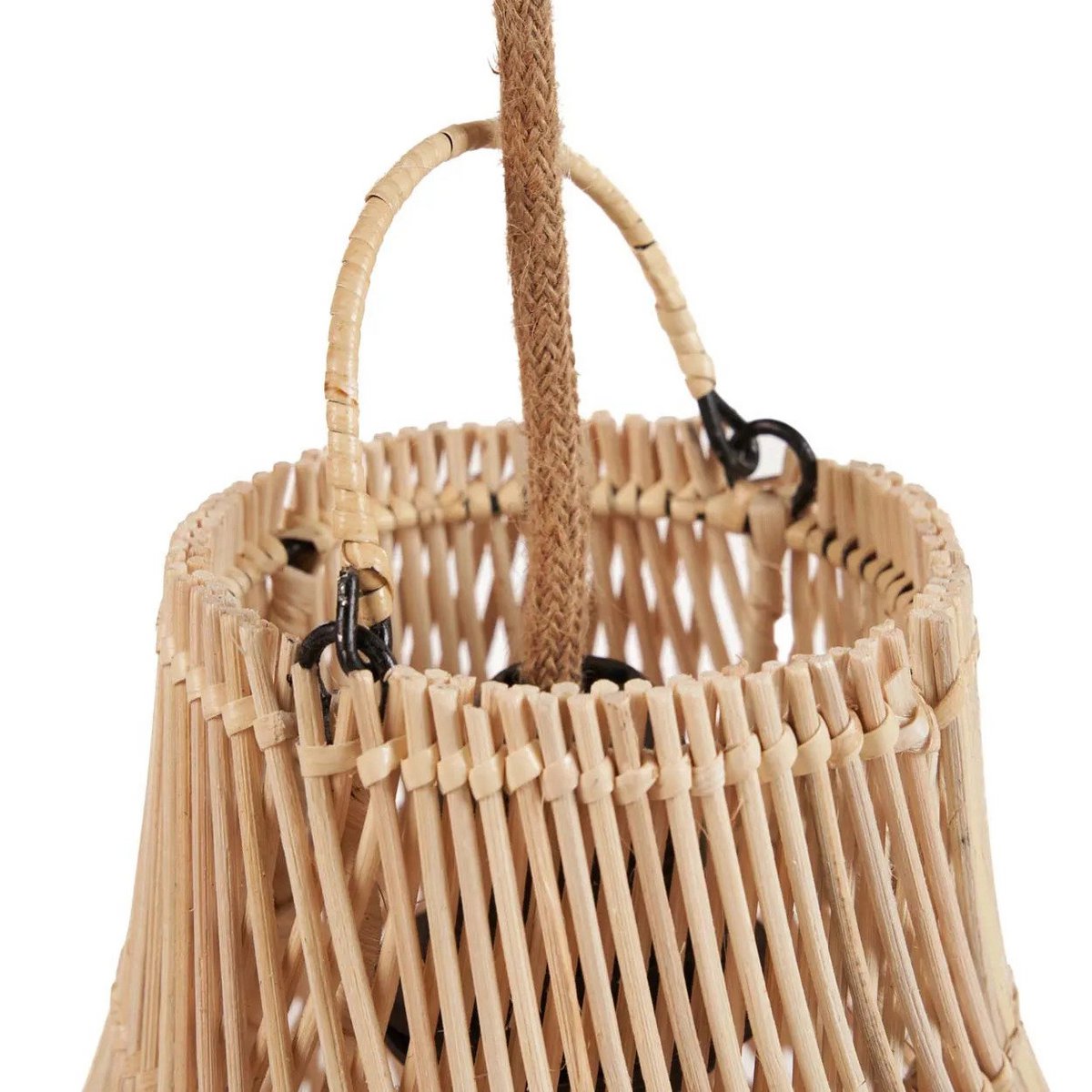 Rattan-Hängeleuchte, Birnenform - Klein