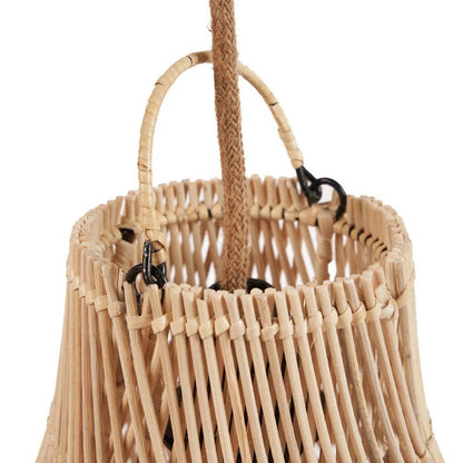 Rattan-Hängeleuchte, Birnenform - Klein