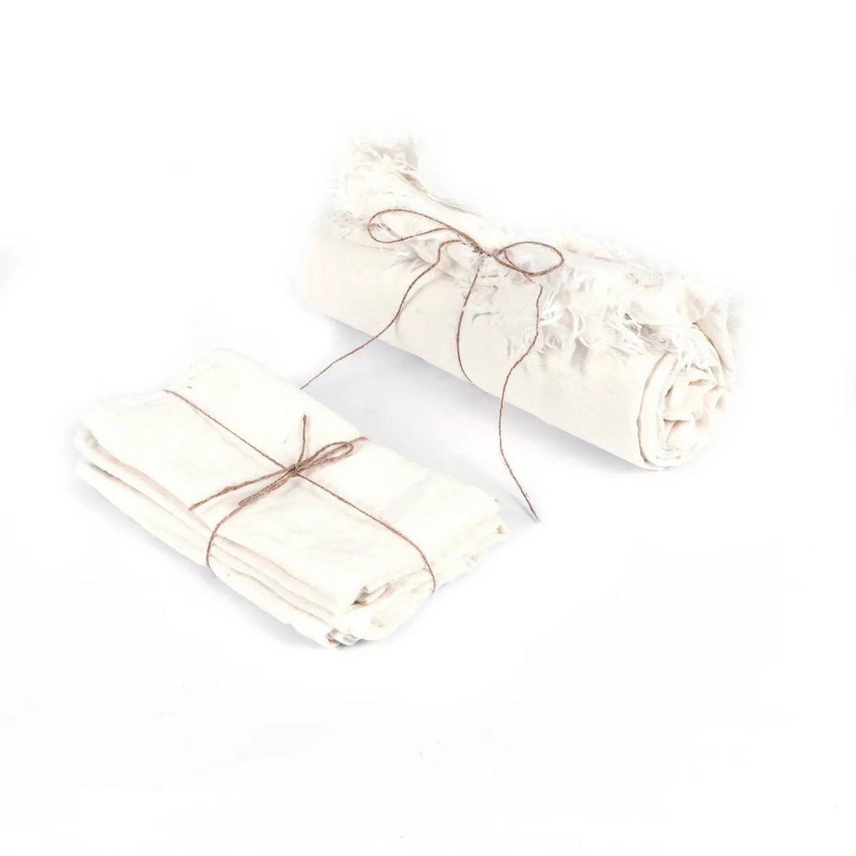 Linen tablecloth, white - 180×300 cm
