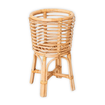 Handwoven rattan plant stand – fits pots up to Ø20 cm