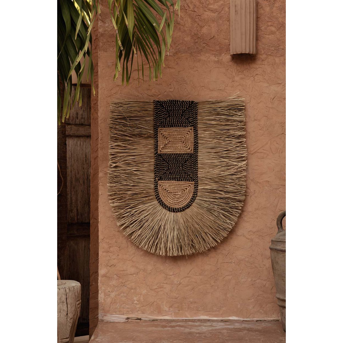 Grass wall weaving, organic - natural