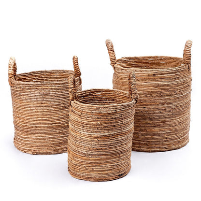 Woven storage basket SYAILENDRA L, 40 × 44 cm - made in Indonesia