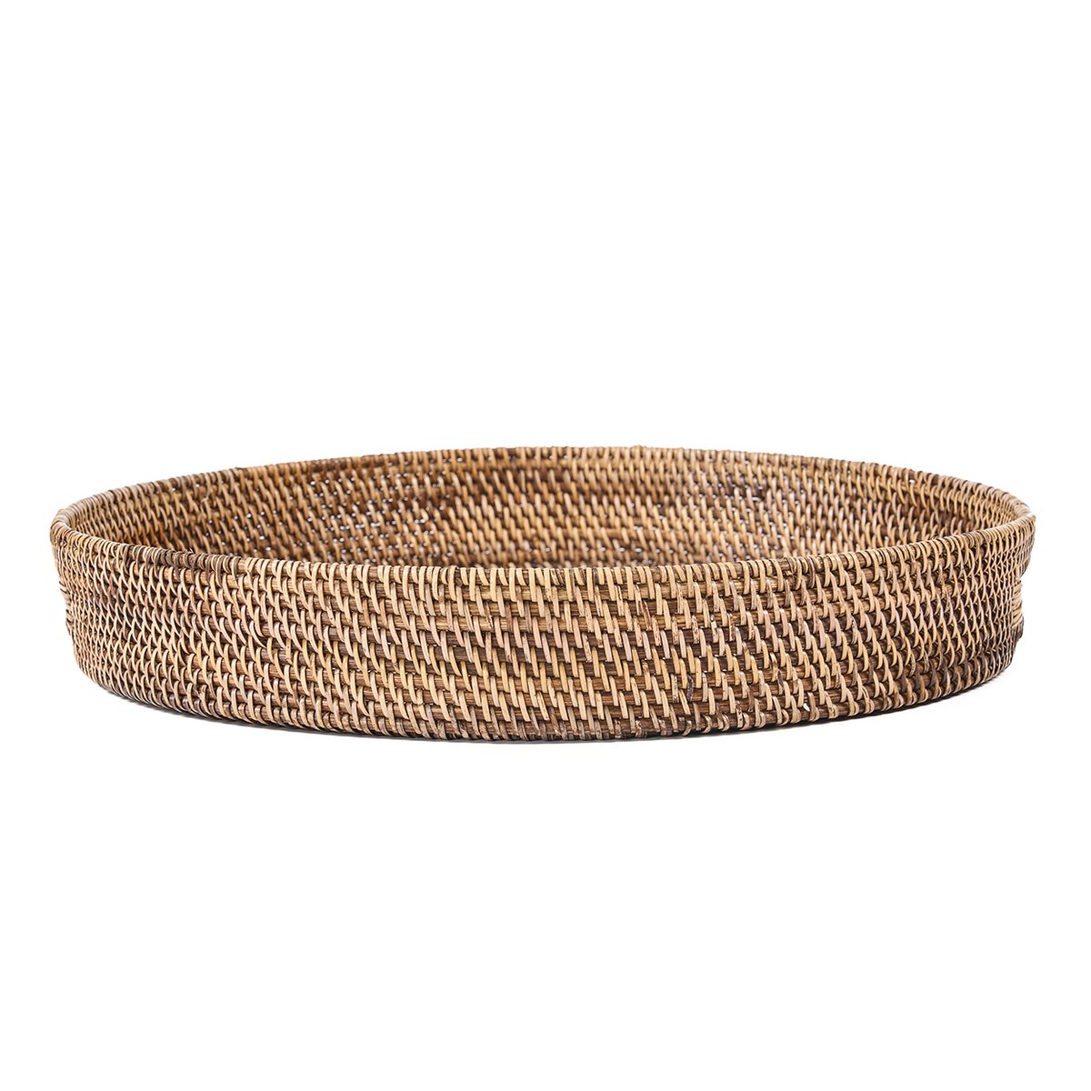 Rattan-Serviertablett, 51 cm – handgeflochten, natur
