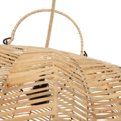 Rattan pendant light, 45 cm - natural beige lantern