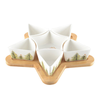 Ceramic aperitif cups, set of 6 – fir tree form