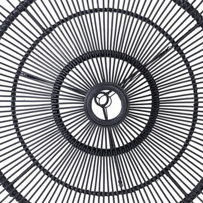 Deckenleuchte Black Rattan Sky XL - offen gewebter Schirm