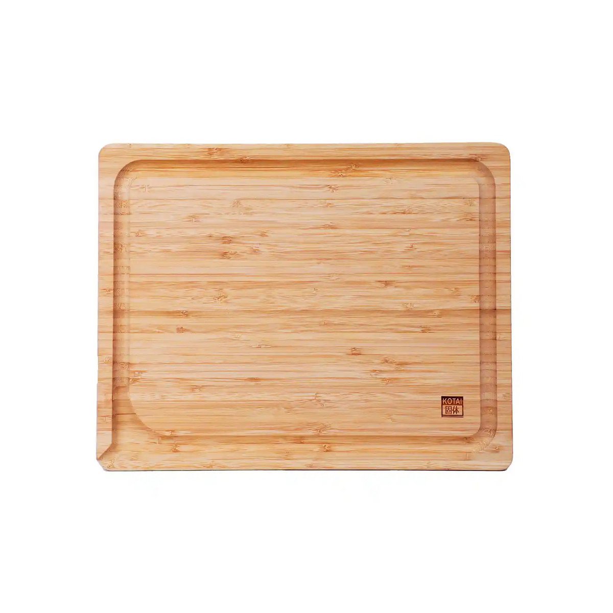 Bamboo cutting board with juice groove - 40×30 cm