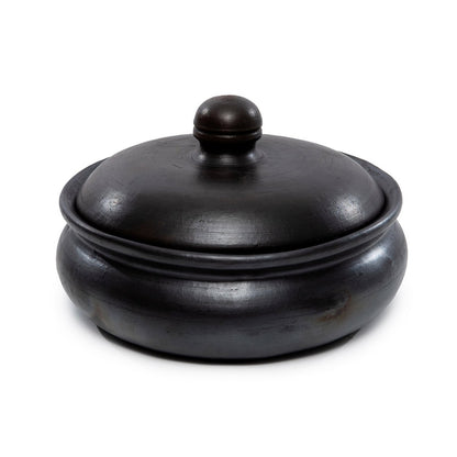 Terrakotta karrygryde, sort - 24 cm
