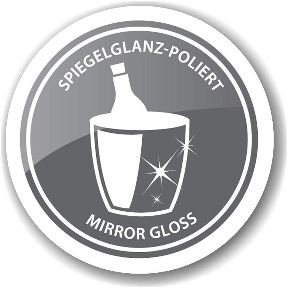 Dobbeltvægget champagnekøler i rustfrit stål – 43 cm, spejlfinish