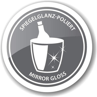 Dobbeltvægget champagnekøler i rustfrit stål – 43 cm, spejlfinish