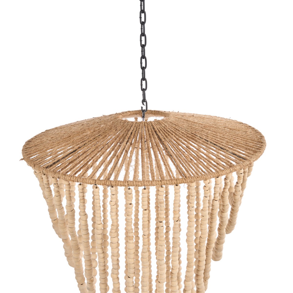 Perlenluster aus Holz - Natur, groß