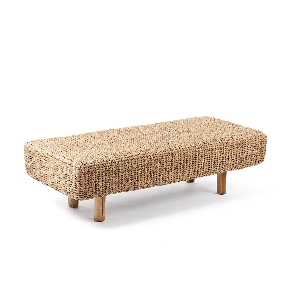 Water hyacinth bench 140×60 cm - natural brown, Indonesia