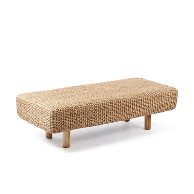 Water hyacinth bench 140×60 cm - natural brown, Indonesia