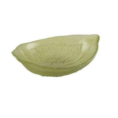 Glass soup bowl, green - Lemon Zest