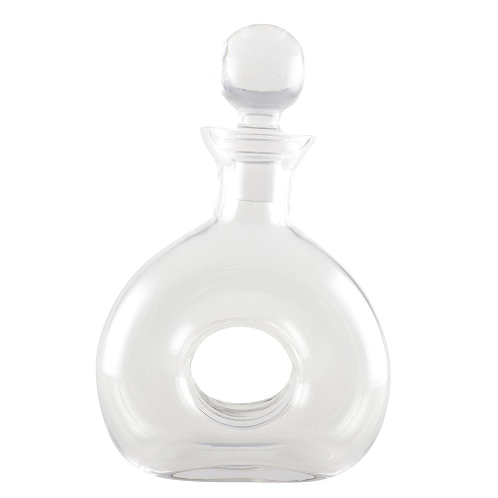 Glass whiskey carafe, 19 × 27.5cm