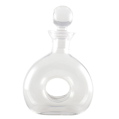 Glass whiskey carafe, 19 × 27.5cm