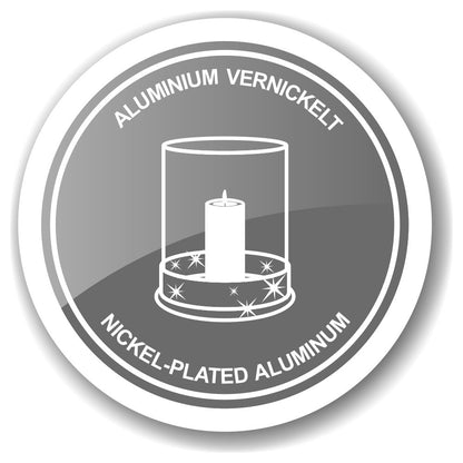 Aluminum lantern Kingston, 25 cm - antler motif