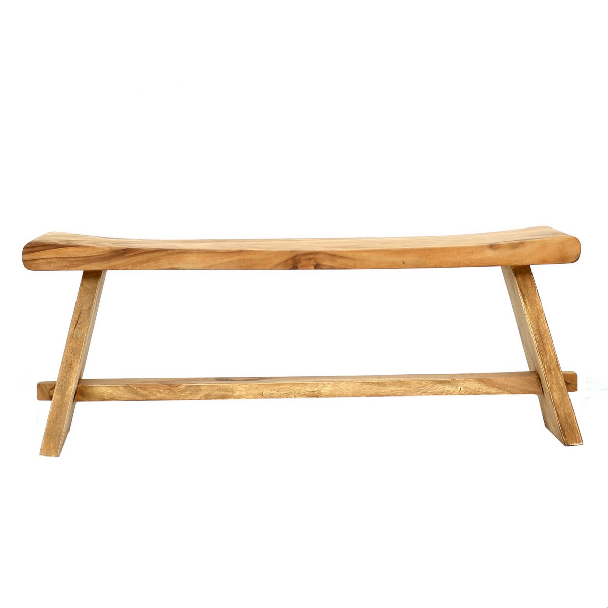 Suar træbænk, 120 cm - håndlavet
