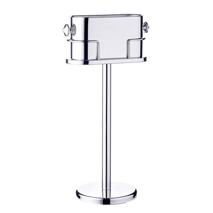 Stainless steel wine cooler on stand Leo - 79 cm