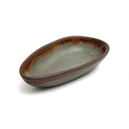 Stoneware serving platter, small - Portuguese handmade