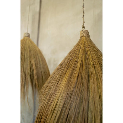 Grass fibre pendant shade 28 cm – Rayung Hut, medium