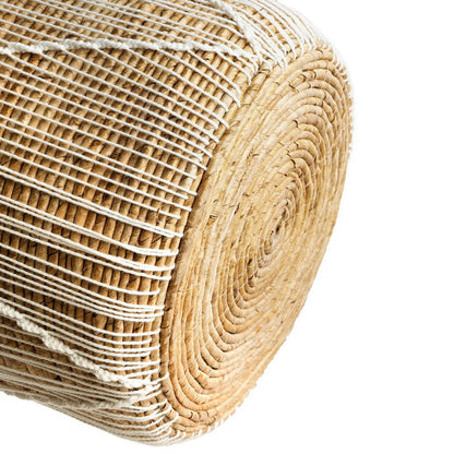 Aufbewahrungskorb aus Baumwollmakramee 35 × 45 cm – zylinderförmig