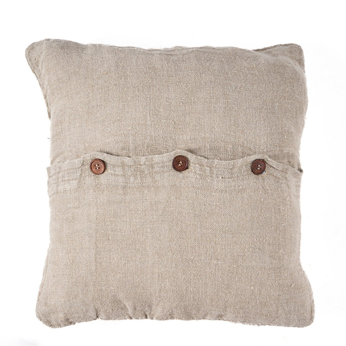 Linen cushion cover, natural - 50×50 cm