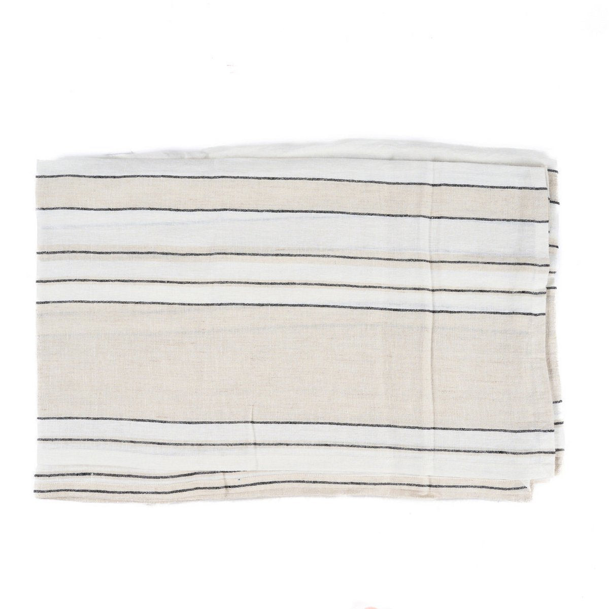 Linen tablecloth, striped, 150×250 cm