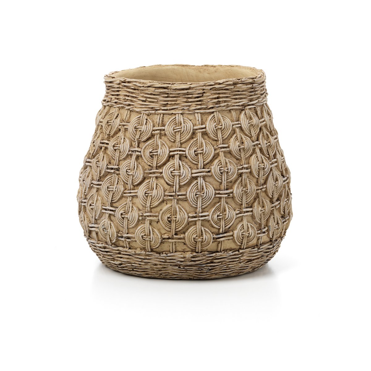 Concrete knot planter XL - 28 × 28 × 25 cm