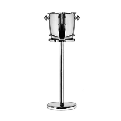 Stainless steel champagne cooler on stand Geneva - 85 cm